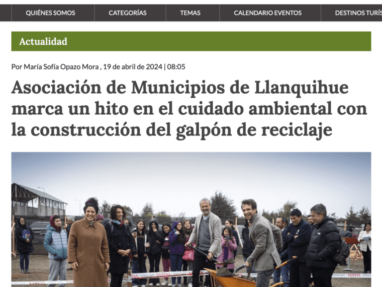 Asociación de Municipios de Llanquihue marca un hito en el cuidado ambiental con la construcción del galpón de reciclaje